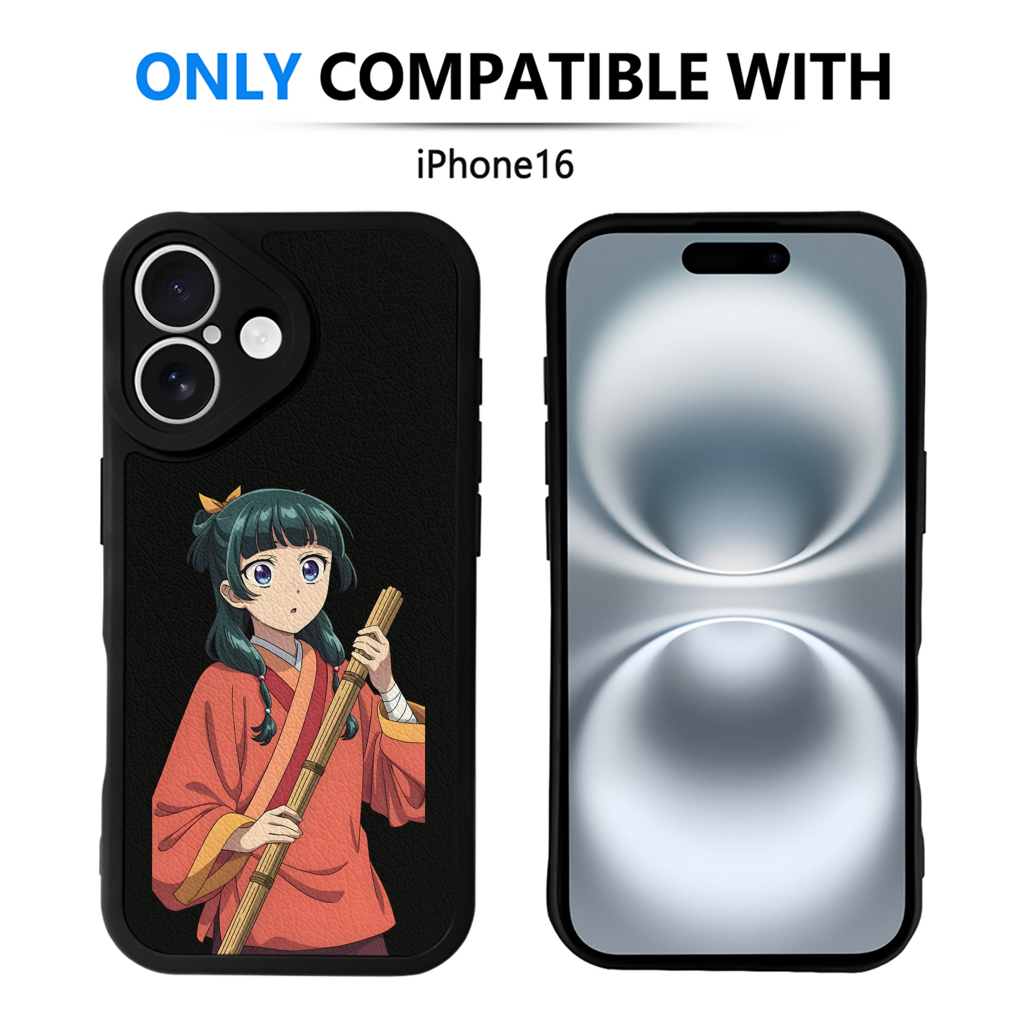 薬屋のひとりごと The Apothecary Diaries 【iPhone 16シリーズ対応】シリコンスマホケース（レザー調） 材質：シリコン